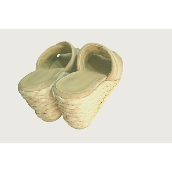Vince Beige Suede Wedge Espadrilles Sandals -LT3138 - Picture 4 of 5